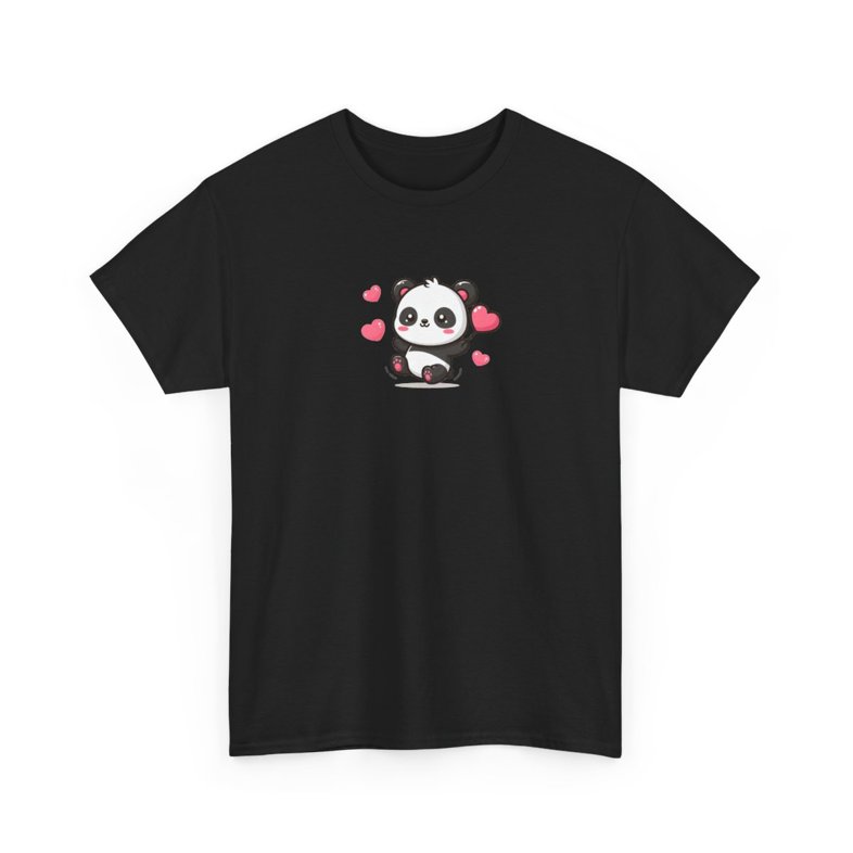 Cute Panda Graphic T-Shirt – Soft Cotton Tee, Casual Unisex Style